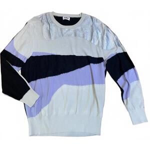 Vintage Sonia by Sonia Rykiel Colorblock Crew Neck Sweater L